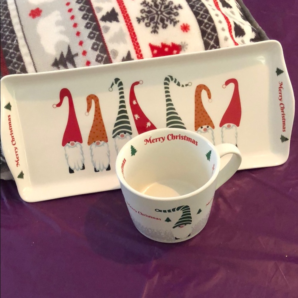 New Christmas Gnome Platter & Mug Set ☕️